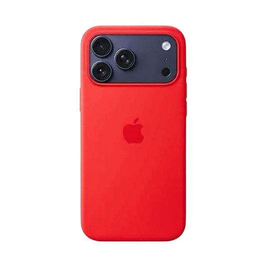 Estuche – Silicona Suave Rojo para iPhone 17 normal