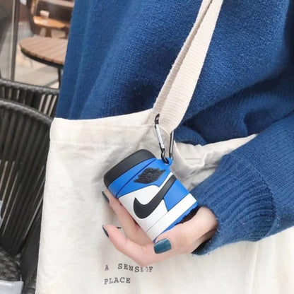 Estuche – Nike Jordan Air 1 Azul para AirPods 1 y 2