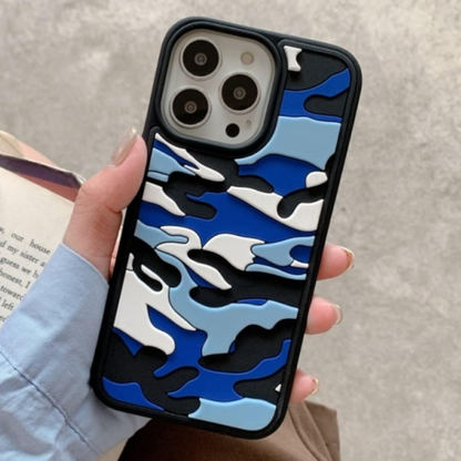 Estuche - Camuflaje azul para iPhone 12 Pro