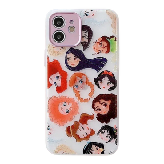 Estuche - Princesas para iPhone 12 normal