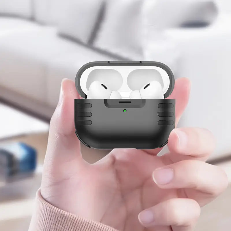 Estuche – Maxjoy Protective antishock negro para AirPods Pro 1 y 2