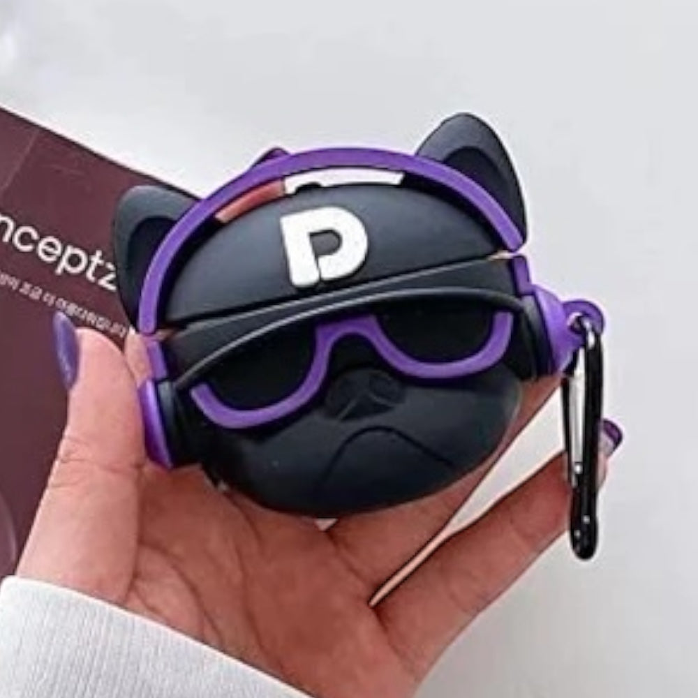 Estuche – Perrito Pug DJ para AirPods Pro 1 y 2