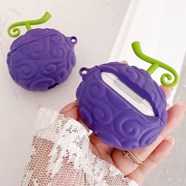 Estuche – Fruta del diablo de One Piece para AirPods Pro 1 y 2