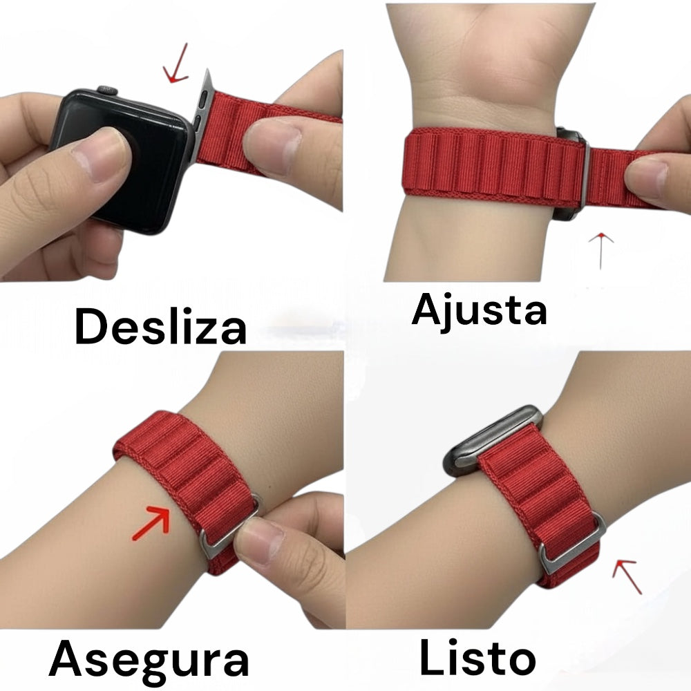 Pulsera - Alpine Loop rojo para Apple Watch