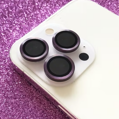 Protectores de cámara - Aros metal morado oscuro