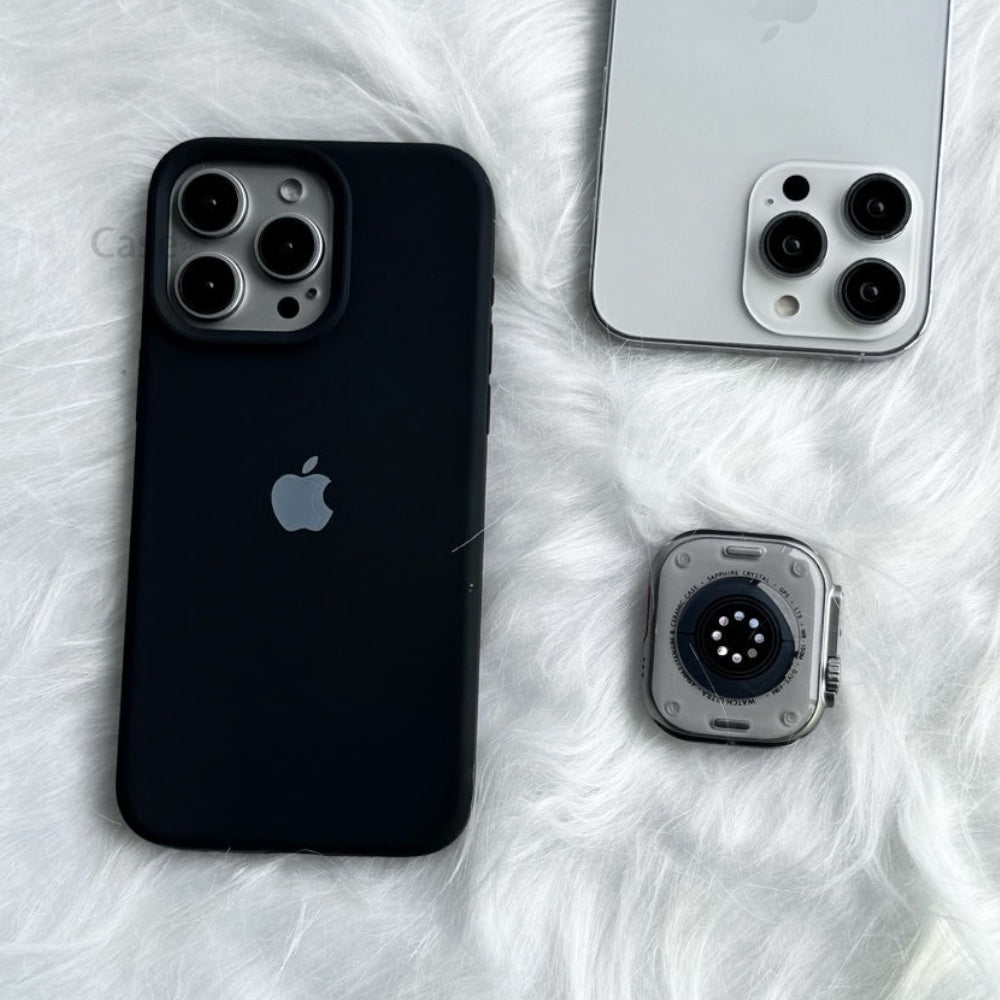 Estuche – Silicona Suave Negro para iPhone 12 pro