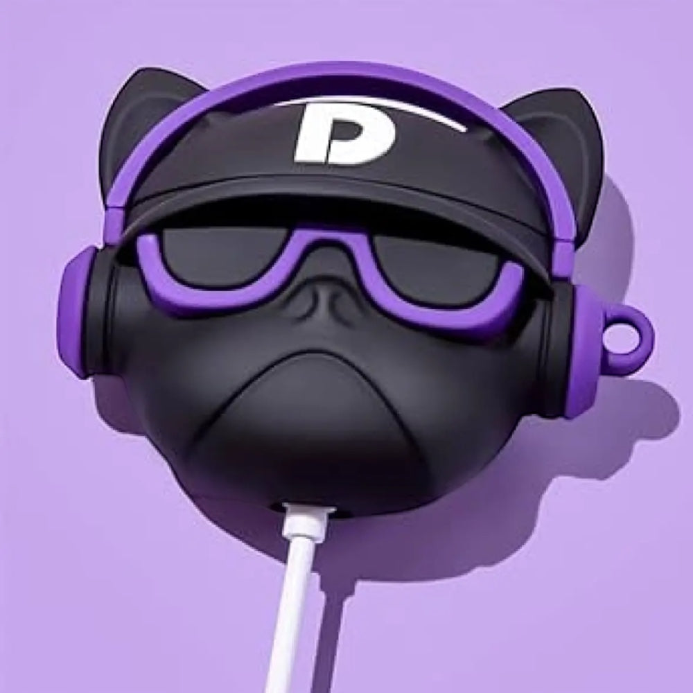 Estuche – Perrito Pug DJ para AirPods Pro 1 y 2