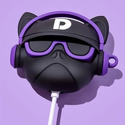 Estuche – Perrito Pug DJ para AirPods Pro 1 y 2