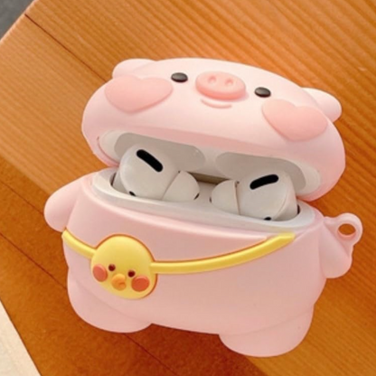 Estuche – Cerdito Rosado con cartera para AirPods 3