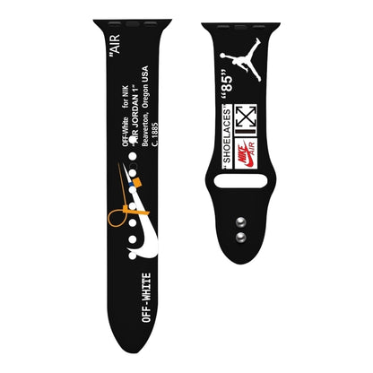 Pulsera - Nike off white deportiva negra para Apple Watch