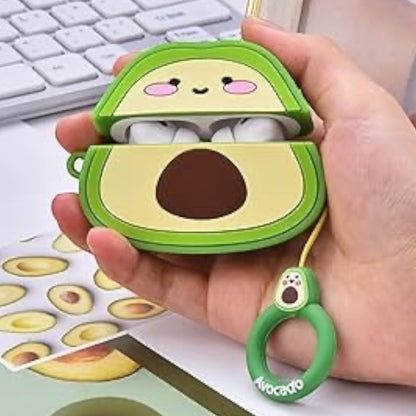 Estuche – Aguacate Kawaii para AirPods Pro 1 y 2