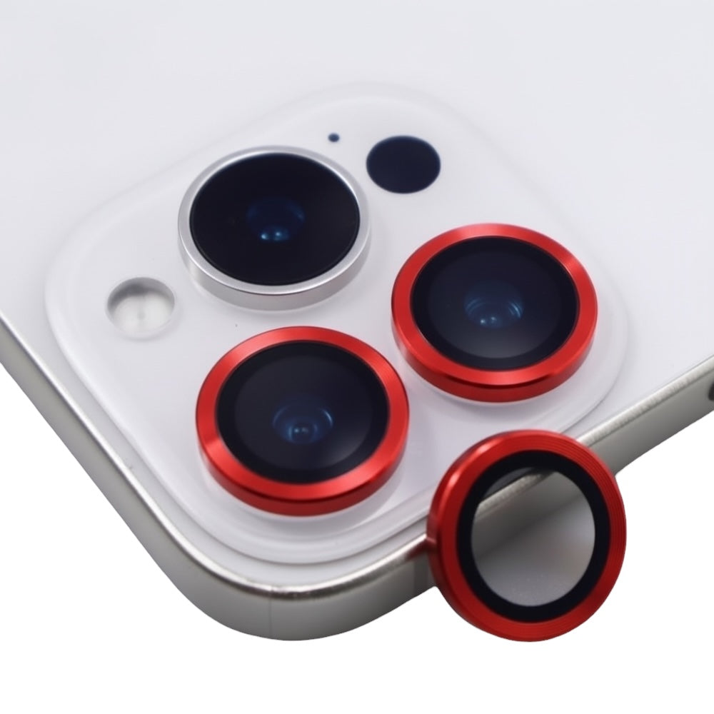 Protectores de cámara - Aros metal rojo