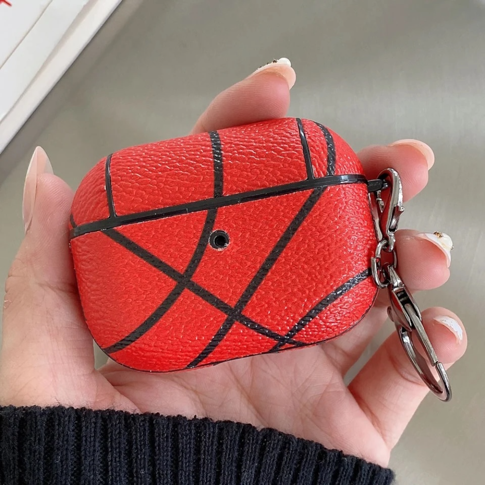 Estuche – Cuero Básquet ball  duro para AirPods Pro 1 y 2