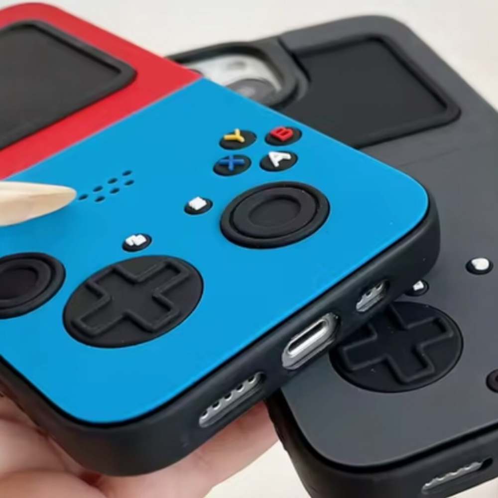 Estuche – Nintendo Video Juego retro negro para iPhone 15 plus