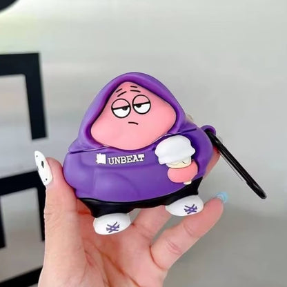 Estuche – Patricio con Sudadera Morada y Helado para AirPods Pro 1 y 2