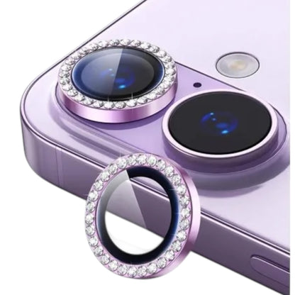 Protectores de cámara - Aros con diamantes lila