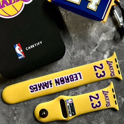 Pulsera - Lakers deportiva amarilla para Apple Watch