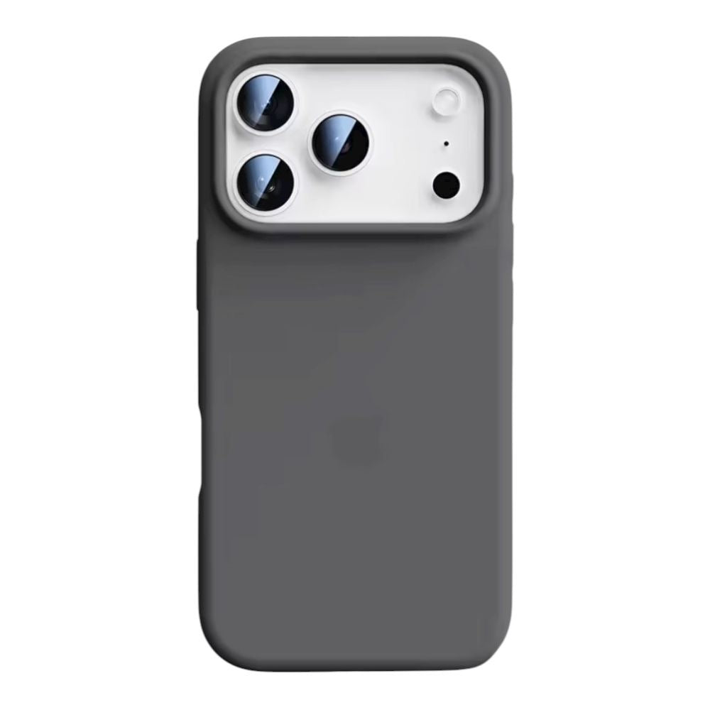 Estuche – Silicona Suave Gris Oscuro para iPhone 17 Pro Max