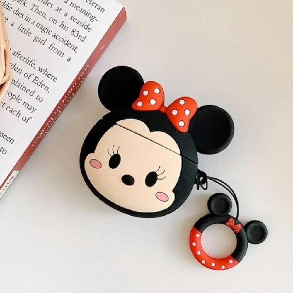 Estuche – Minnie Mouse con Aro Porta Dedo para AirPods Pro 1 y 2