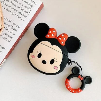 Estuche – Minnie Mouse con Aro Porta Dedo para AirPods Pro 1 y 2