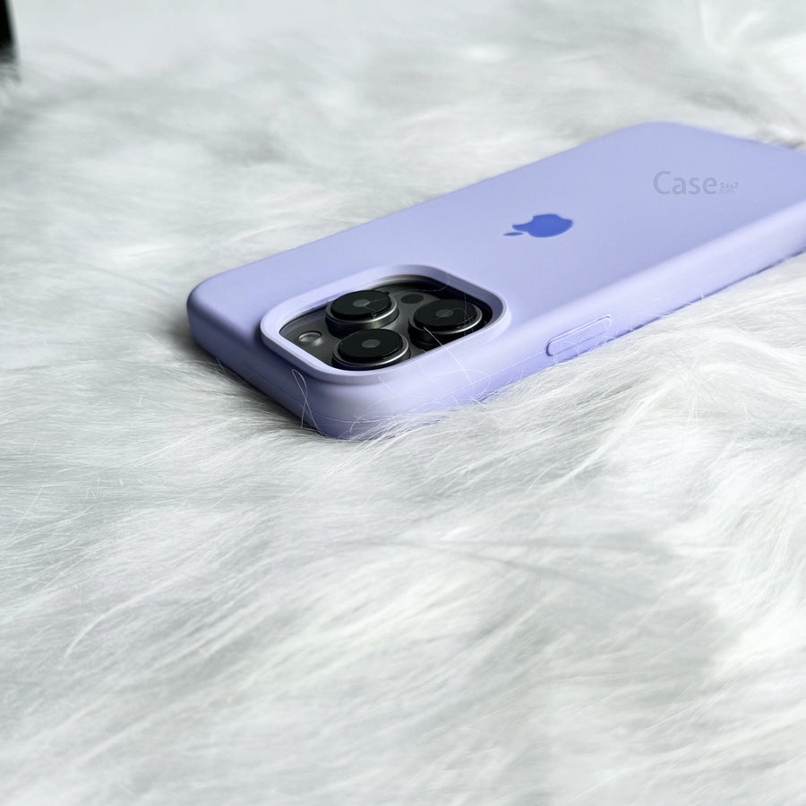 Estuche – Silicona Suave Lavender  para iPhone 14 Pro