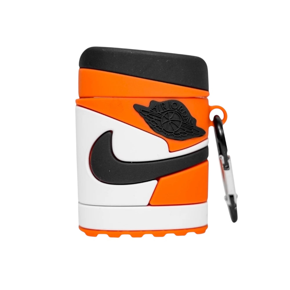 Estuche – Nike Jordan Air 1 anaranjado para AirPods 1 y 2