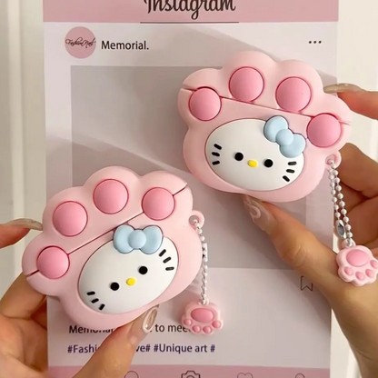 Estuche – Patita Rosa Hello Kitty para AirPods Pro 1 y 2