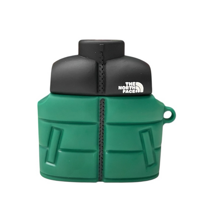 Estuche – Chaleco The North Face Verde para AirPods Pro 1 y 2