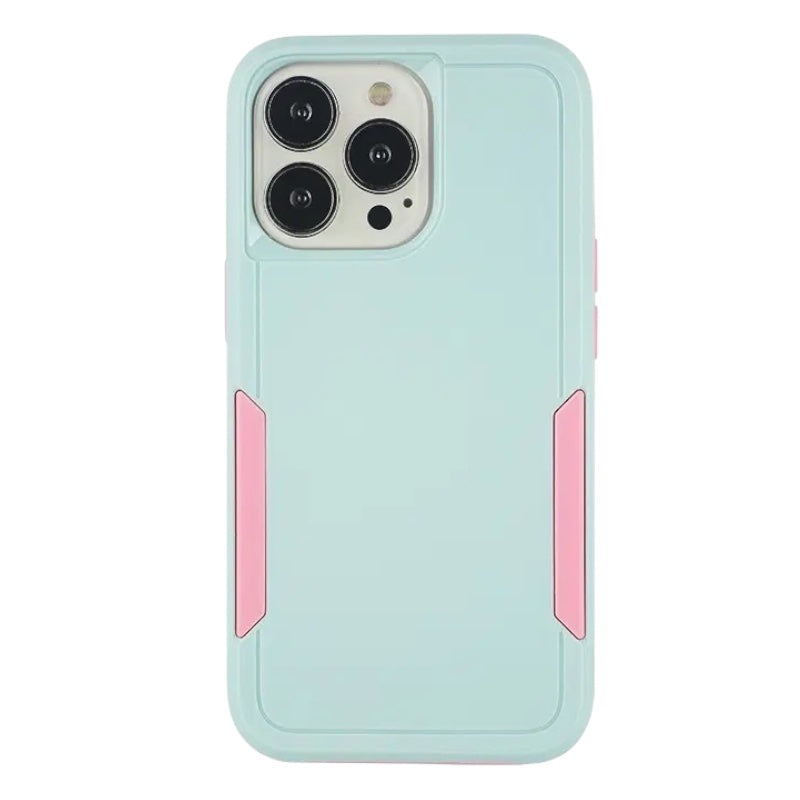 Estuche - turquesa doble capa tipo Otter box para iPhone 13 Pro