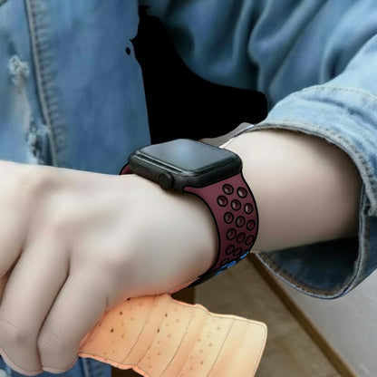 Pulsera - Deportiva Nike Corinto con agujeros negros para Apple Watch