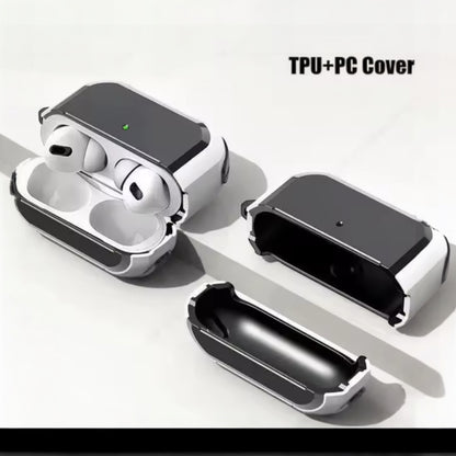 Estuche – Mobigear Slim Armor blanco con negro para AirPods Pro 1 y 2