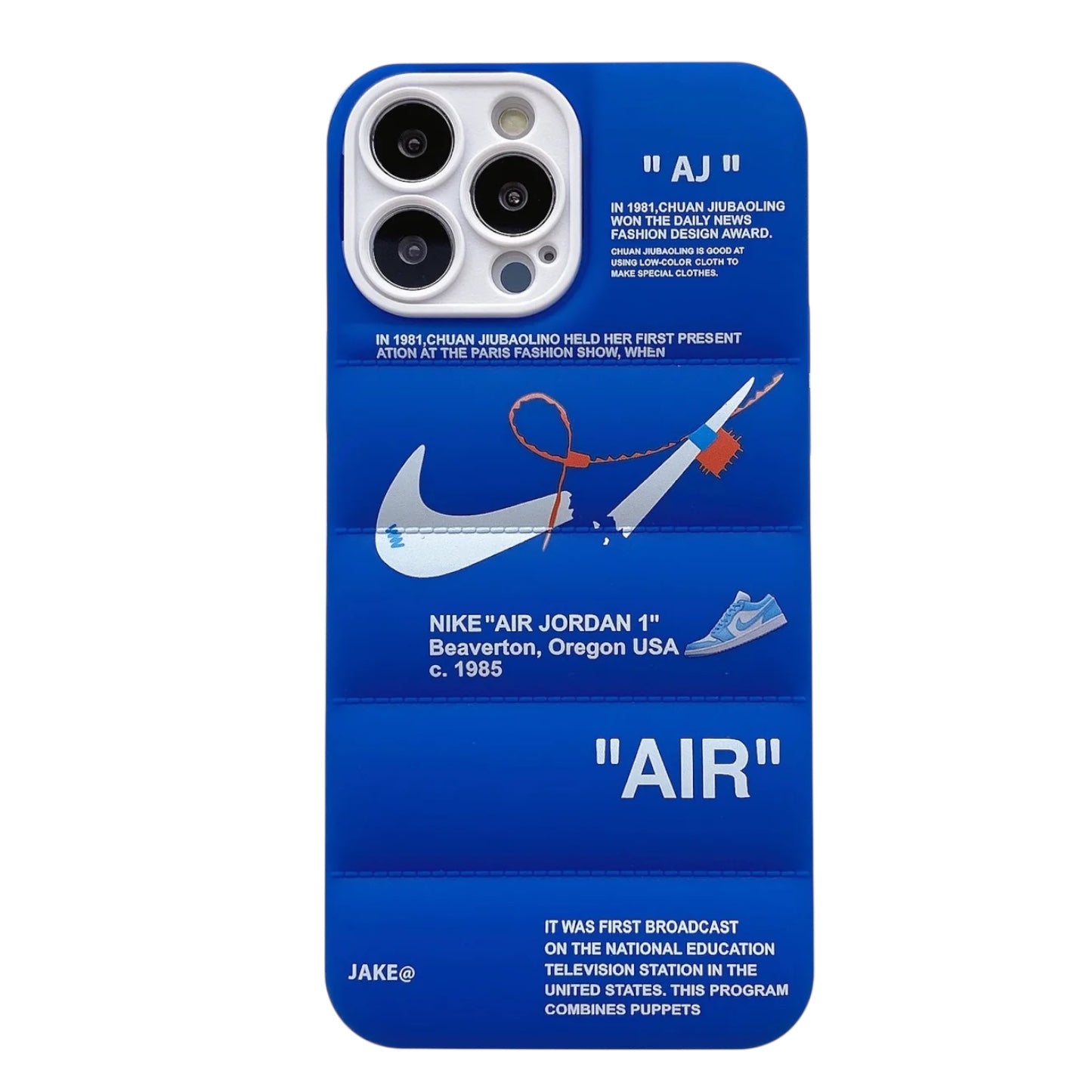 Estuche - Nike puffer azul para iPhone 14 Plus