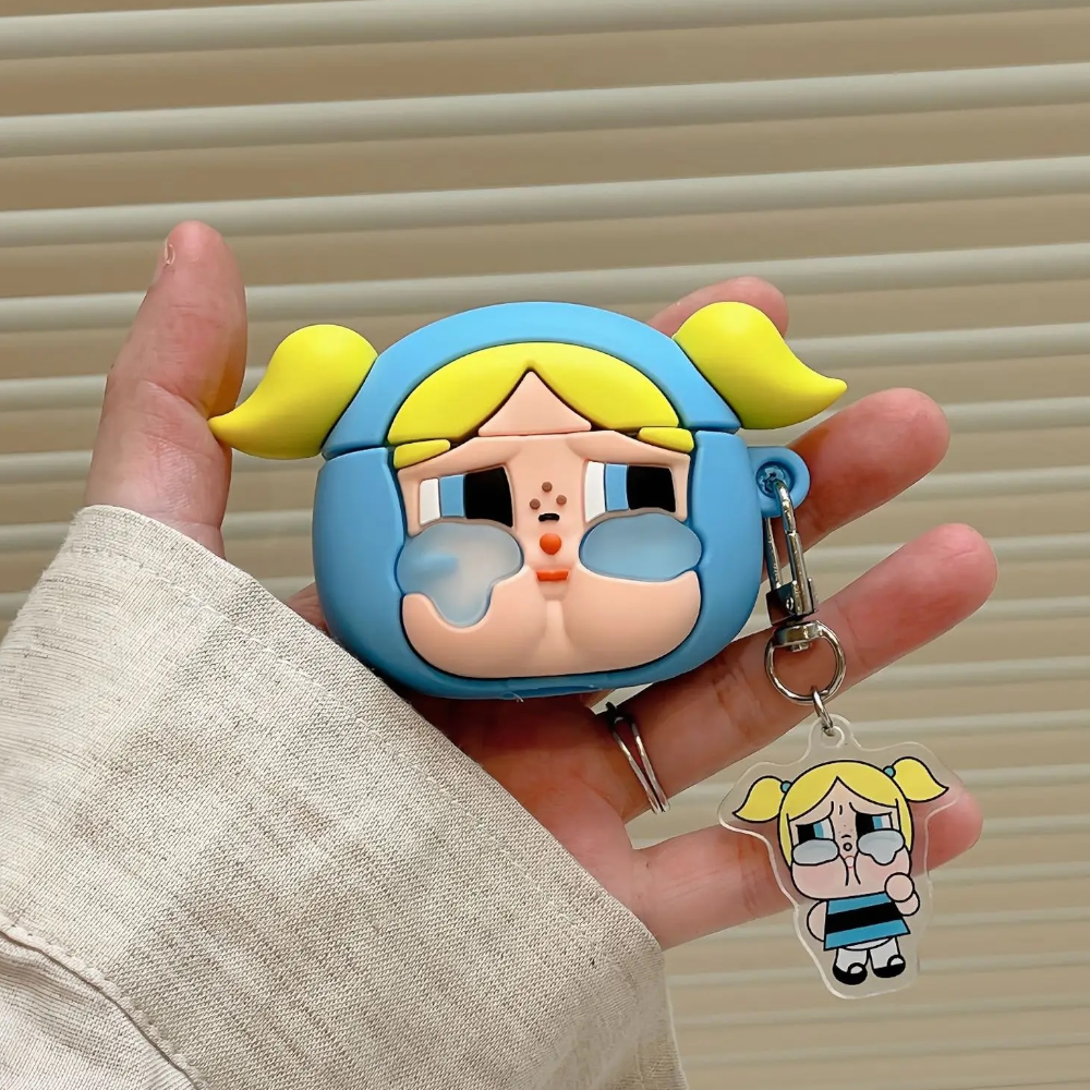Estuche – Bombón Azul Bubbles para AirPods 4
