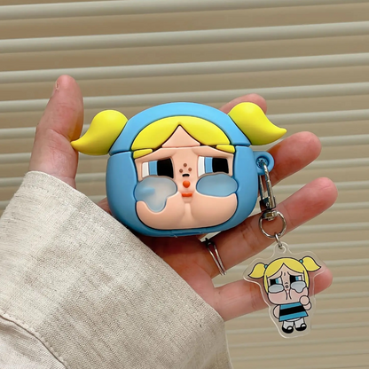 Estuche – Bombón Azul Bubbles para AirPods 4