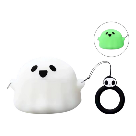 Estuche – Fantasmita fosforescente con Aro para AirPods Pro1 y 2