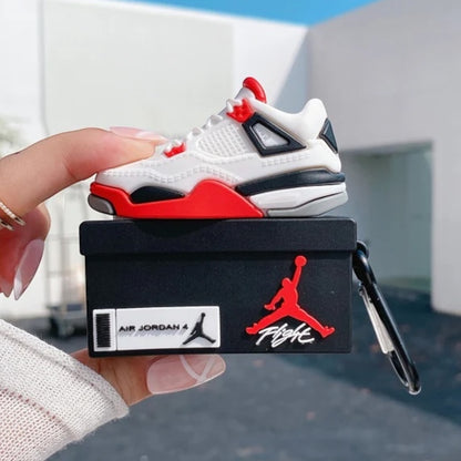Estuche – Jordan Retro Blanco/Rojo para AirPods Pro1 y 2