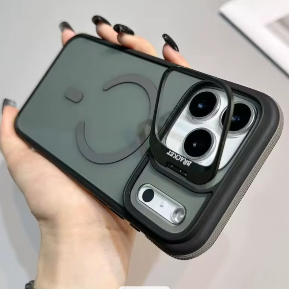 Estuche - Gravity Ridge de lujo negro con gris para iPhone iPhone 17 Air