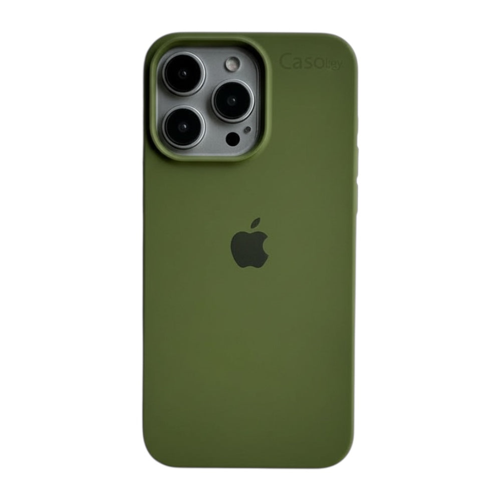 Estuche – Silicona Suave Verde militar para iPhone 12 Pro