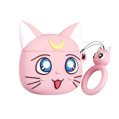 Estuche – Sailor Moon Cat Rosado para AirPods Pro 1 y 2
