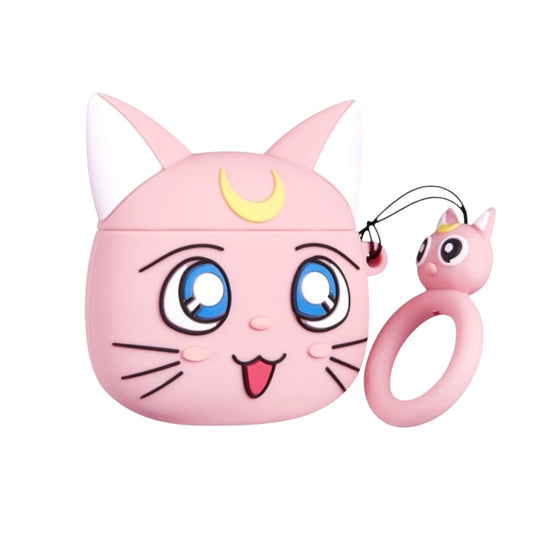 Estuche – Sailor Moon Cat Rosado para AirPods Pro 1 y 2