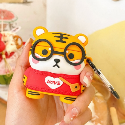Estuche - Tigre con lentes para AirPods 3