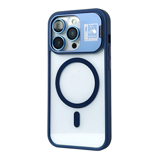 Estuche - Antigolpes con Protección de Cámara + MagSafe Azul para iPhone 16 Pro Max