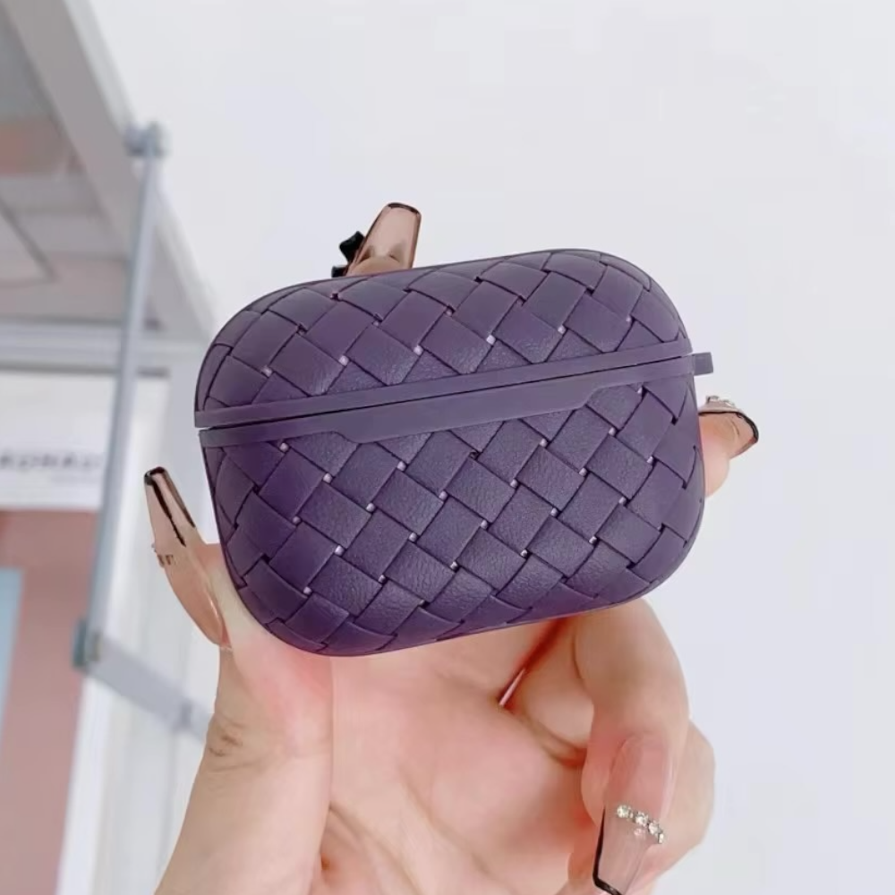Estuche – Tejido morado para AirPods Pro 1 y 2