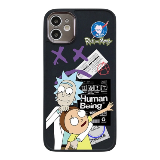Estuche - Rick and Morty para iPhone 12 normal