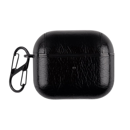 Estuche – Cuero negro  duro para AirPods Pro 1 y 2