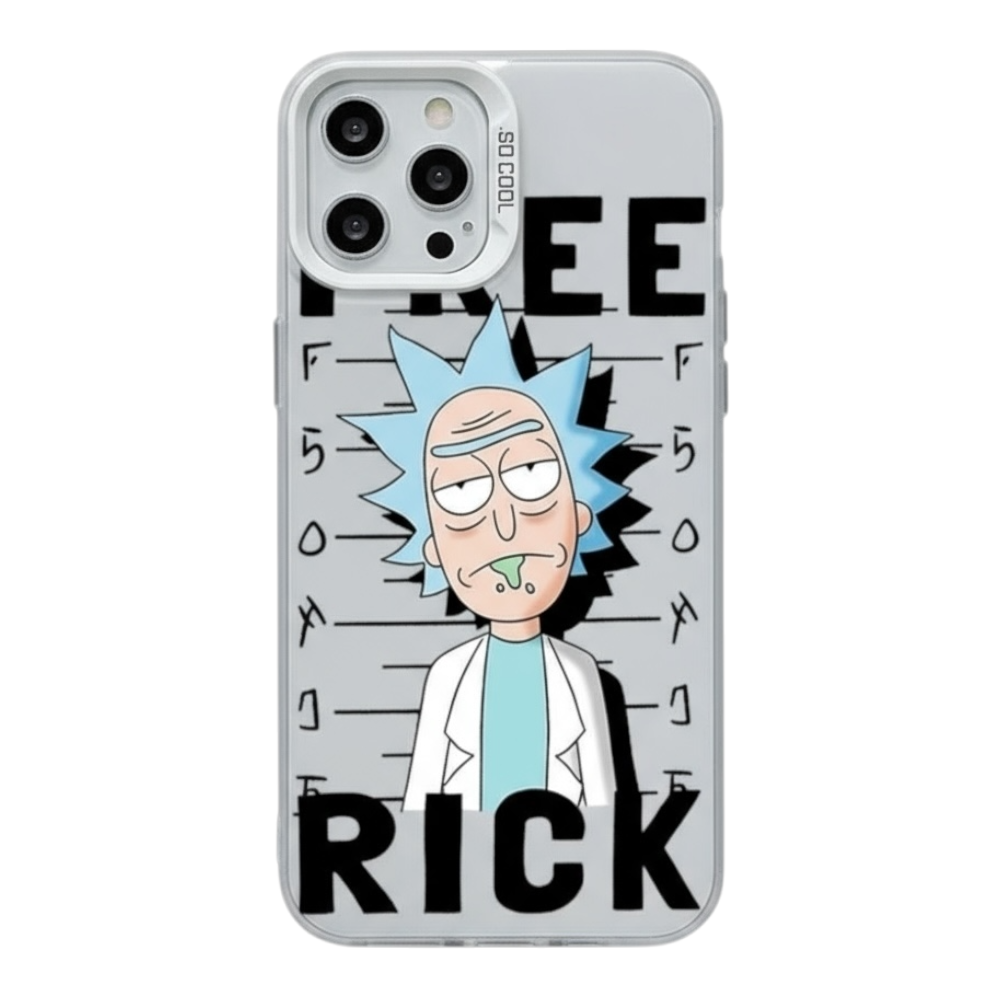 Estuche - Rick Sánchez  de Rick and Morty Verde para iPhone 14 pro