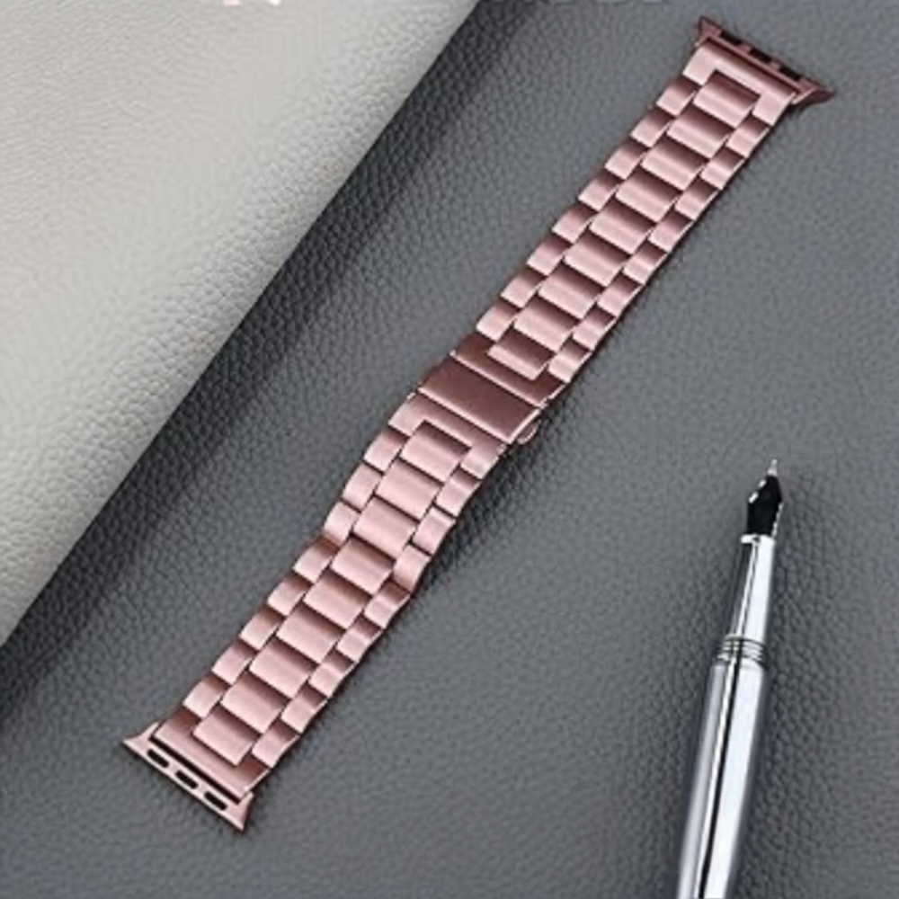 Pulsera - Eslabón metal rosado para Apple Watch