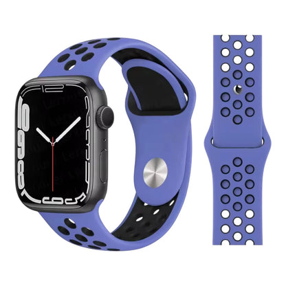 Pulsera - Deportiva Nike morado claro con agujeros negros para Apple Watch