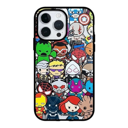 Estuche - Marvel Chibi Heroes Antigolpes para iPhone 14 plus