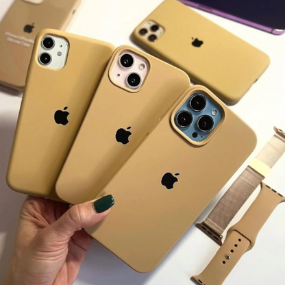 Estuche – Silicona Suave Besh oscuro para iPhone 17 Pro Max